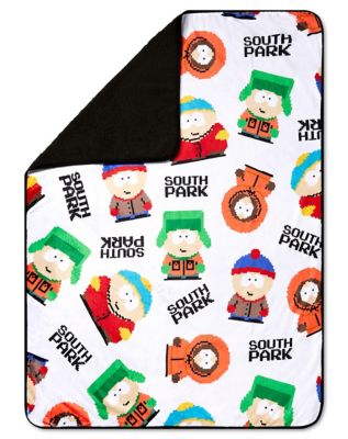 8-Bit Print Sherpa Fleece Blanket - South Park