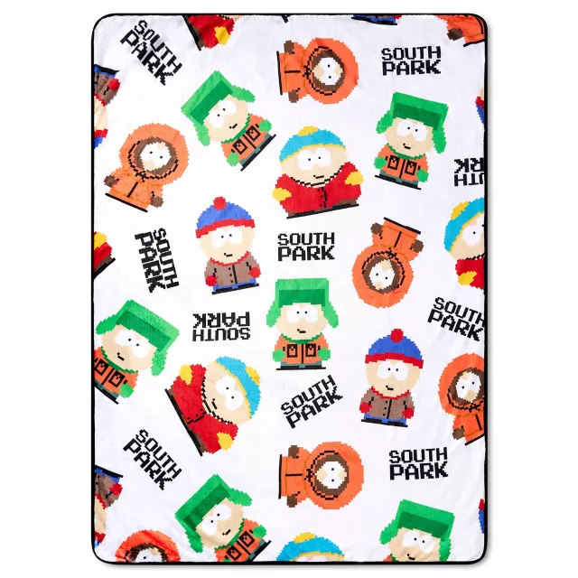 8 Bit Print Sherpa Fleece Blanket - South Park at Spencer's