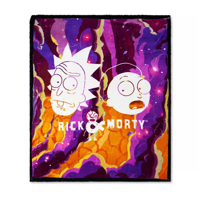 Swirl Rick & Morty Fleece Blanket - Rick and Morty at Spencer's
