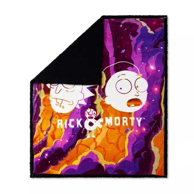 Swirl Rick & Morty Fleece Blanket - Rick and Morty at Spencer's