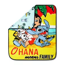 Ohana Double-Sided Fleece Blanket- Lilo & Stitch at Spencer's