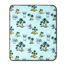 Ohana Double-Sided Fleece Blanket- Lilo & Stitch at Spencer's