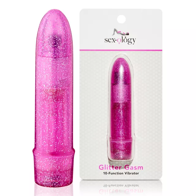 Glitter Gasm 10-Function Waterproof Bullet Vibrator 4.7 Inch - Sexology at Spencer's