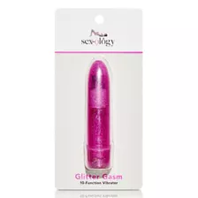 Glitter Gasm 10-Function Waterproof Bullet Vibrator 4.7 Inch - Sexology at Spencer's