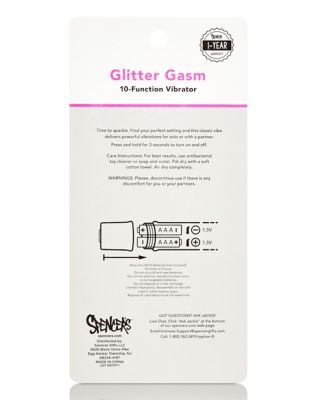 Glitter Gasm 10-Function Waterproof Bullet Vibrator 4.7 Inch - Sexology