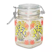 Weed Leaf Pattern Stash Jar - 10 oz. at Spencer's