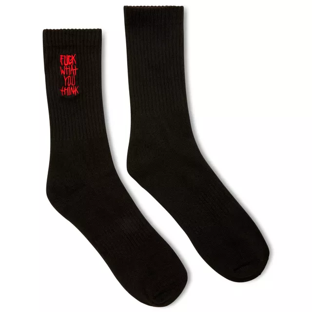 F What You Think Crew Socks at Spencer's
