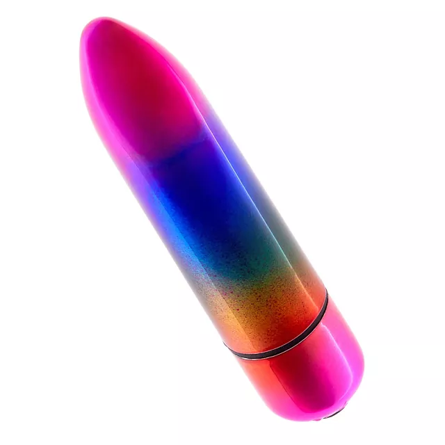 Rainbow Delight 10-Function Waterproof 10-Function Bullet Vibrator 5.3 Inch - Sexology