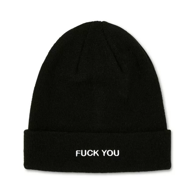 Fuck You Cuff Beanie Hat at Spencer's