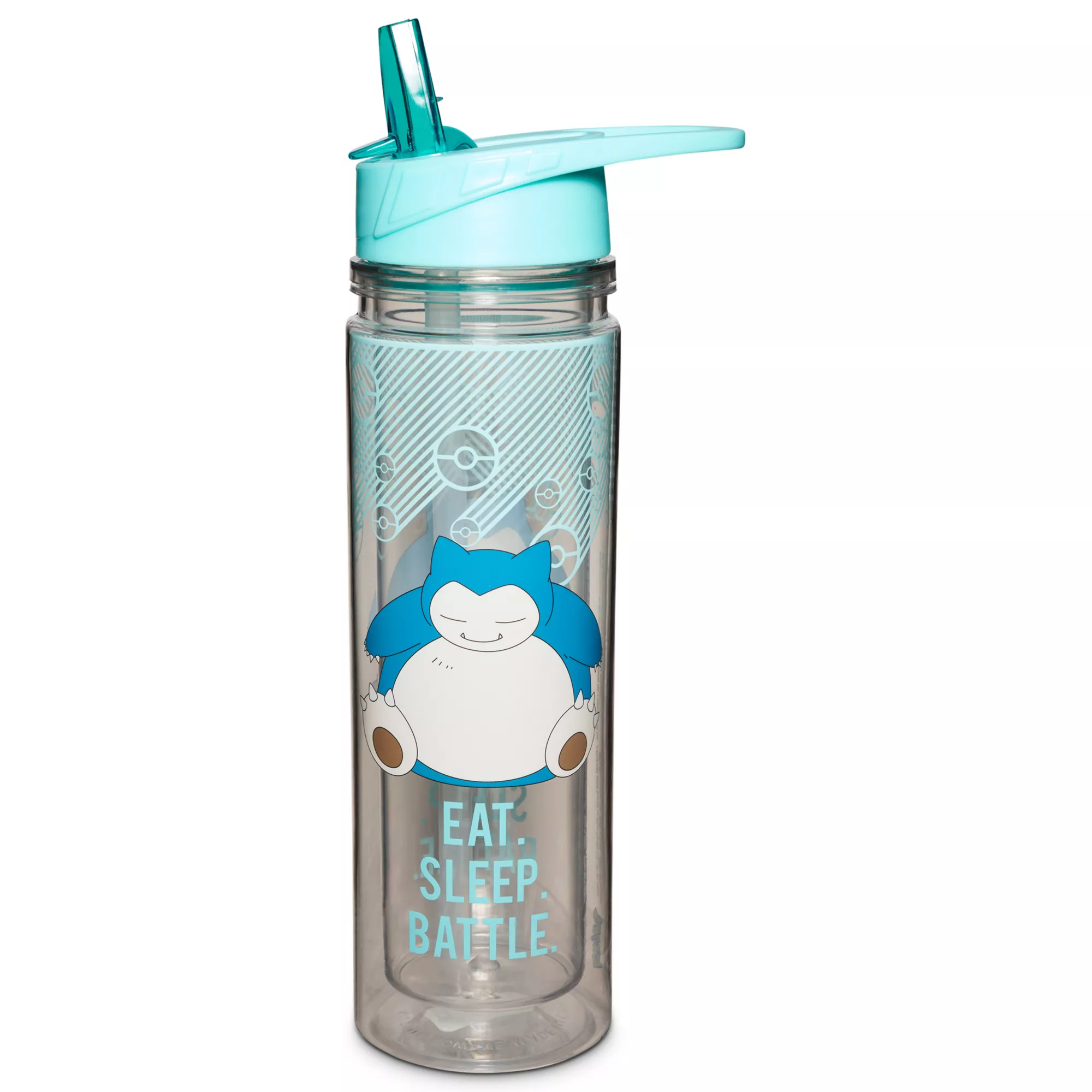 Snorlax Eat Sleep Battle Water Bottle Pokémon - 18 oz. at Spirit Halloween