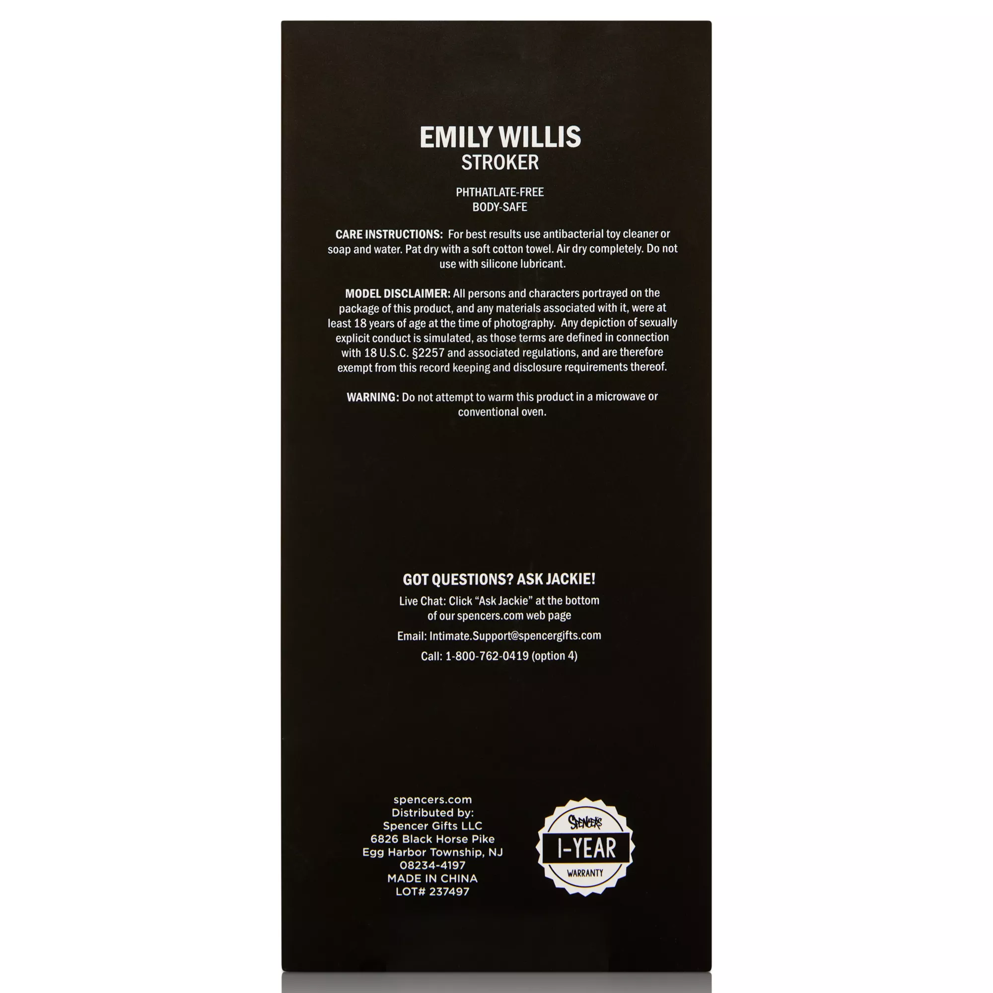 Porn Star Emily Willis Pussy Stroker - Arouz'd at Spencer's