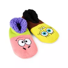 SpongeBob SquarePants and Patrick Star Slipper Socks at Spencer's