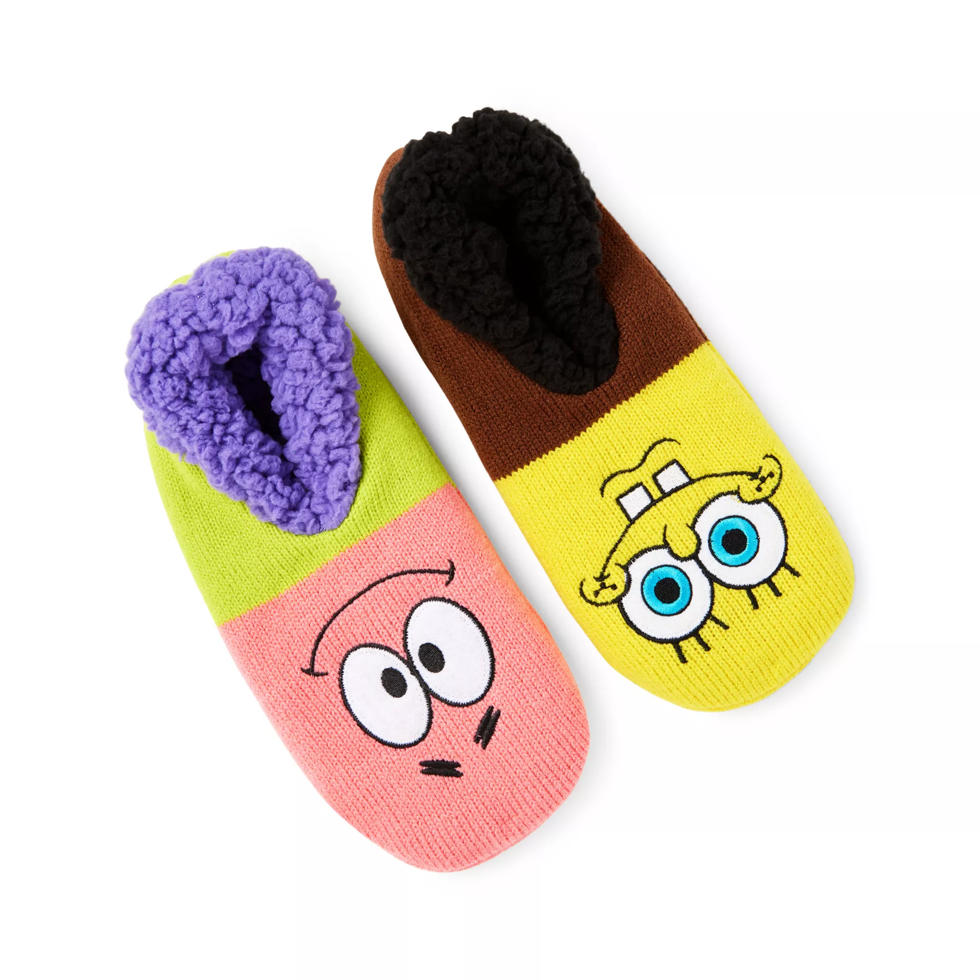 SpongeBob SquarePants and Patrick Star Slipper Socks at Spencer's