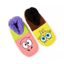 SpongeBob SquarePants and Patrick Star Slipper Socks at Spencer's