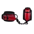 Red Glitter Handcuffs - Pleasure Bound at Spencer's