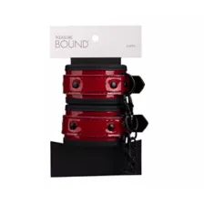 Red Glitter Handcuffs - Pleasure Bound at Spencer's