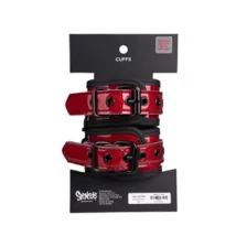 Red Glitter Handcuffs - Pleasure Bound at Spencer's