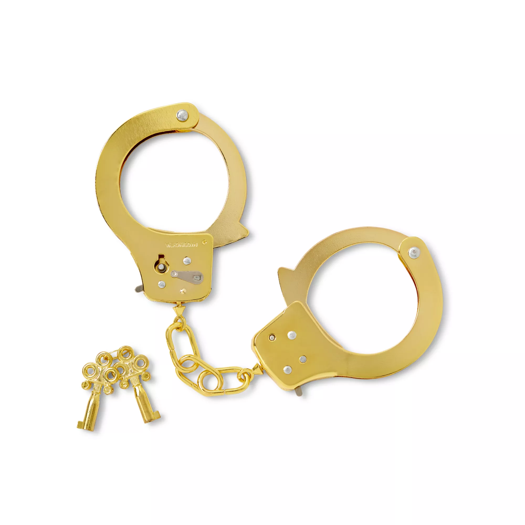 Goldtone Heavy Metal Handcuffs at Spencer's