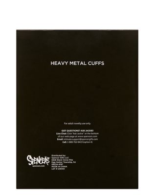 Goldtone Heavy Metal Handcuffs