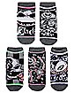 The Nightmare Before Christmas Character Ankle Socks  - 5 Pack
