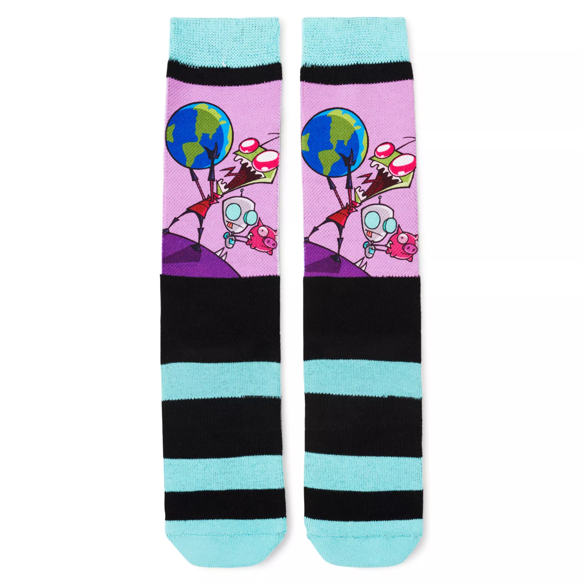 Zim and GIR Crew Socks - Invader Zim at Spencer's