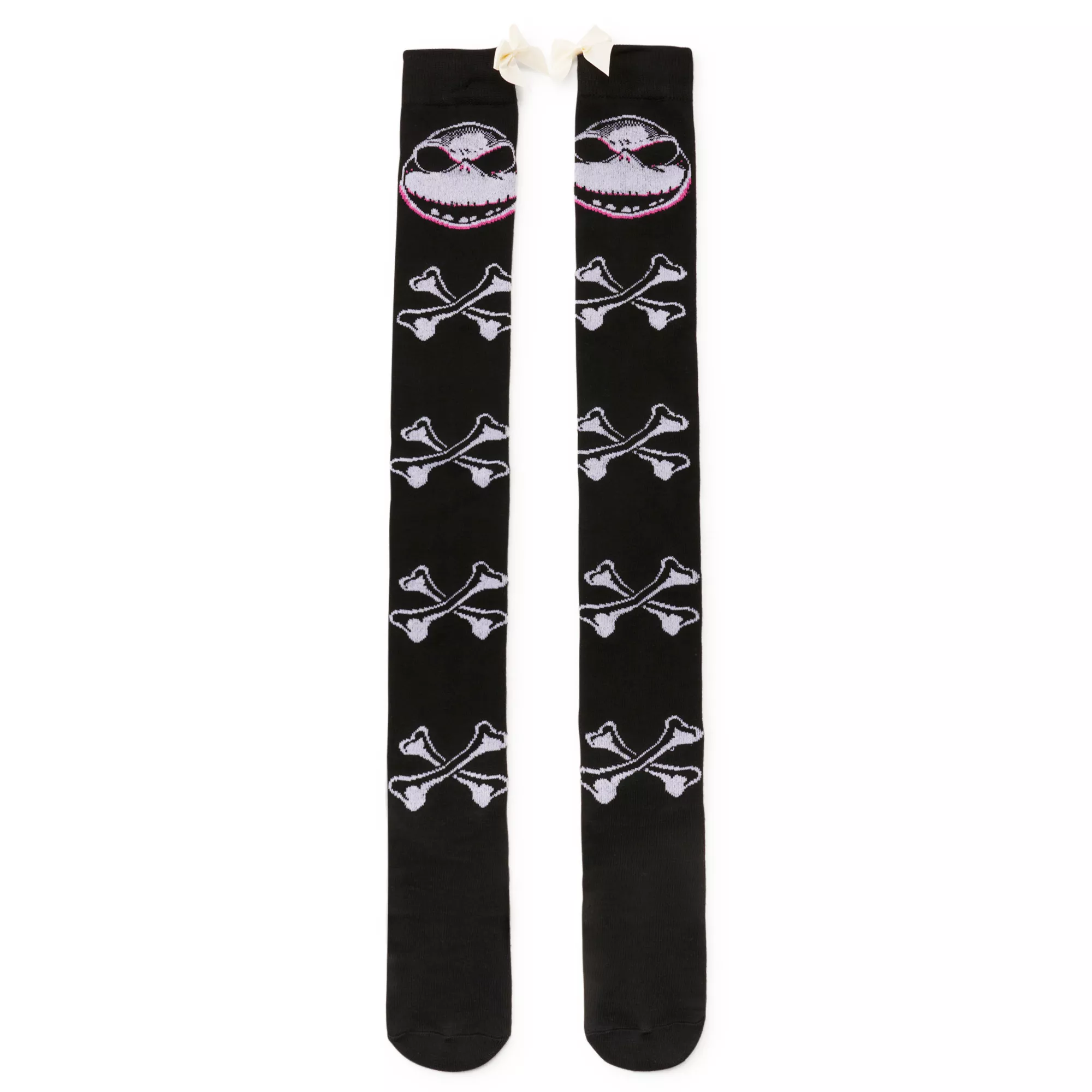 Jack Skellington 3D Over the Knee Socks - The Nightmare Before Christmas at Spencer's