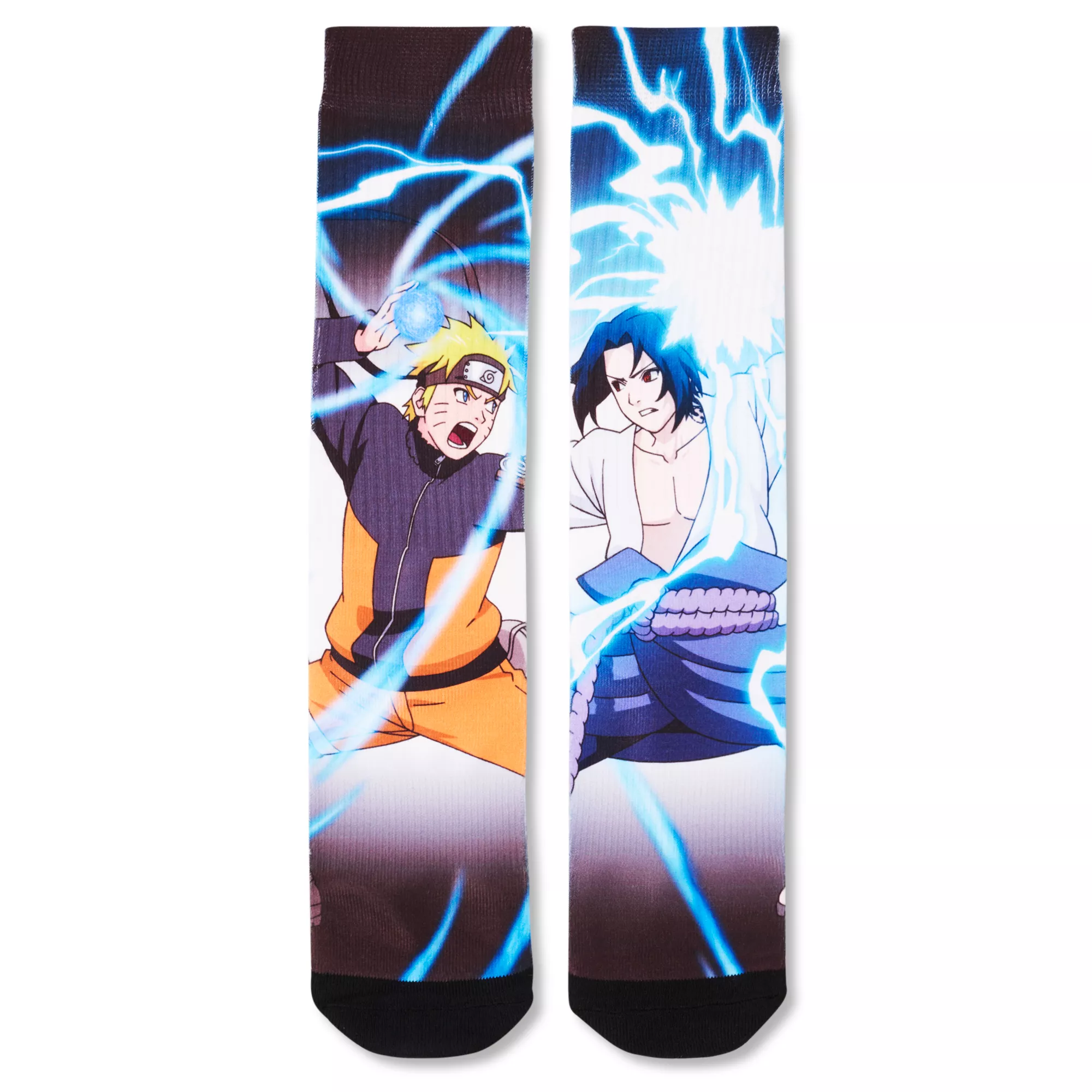 Naruto x Sasuke Crew Socks at Spencer's