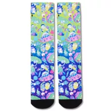 Trippy Space Rick and Morty Crew Socks at Spencer's