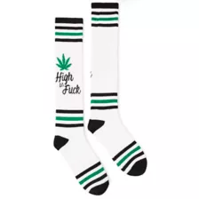 High as Fuck Athletic Knee High Socks at Spencer's