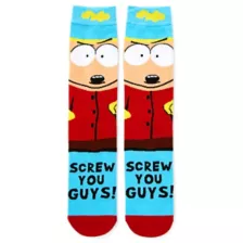 360 Cartman Screw You Guys Crew Socks - South Park at Spencer's