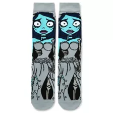 360 Corpse Bride Crew Socks at Spencer's