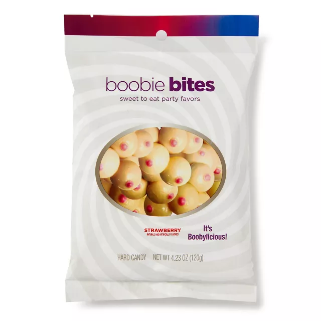 Strawberry Boobie Bites Candy at Spencer's