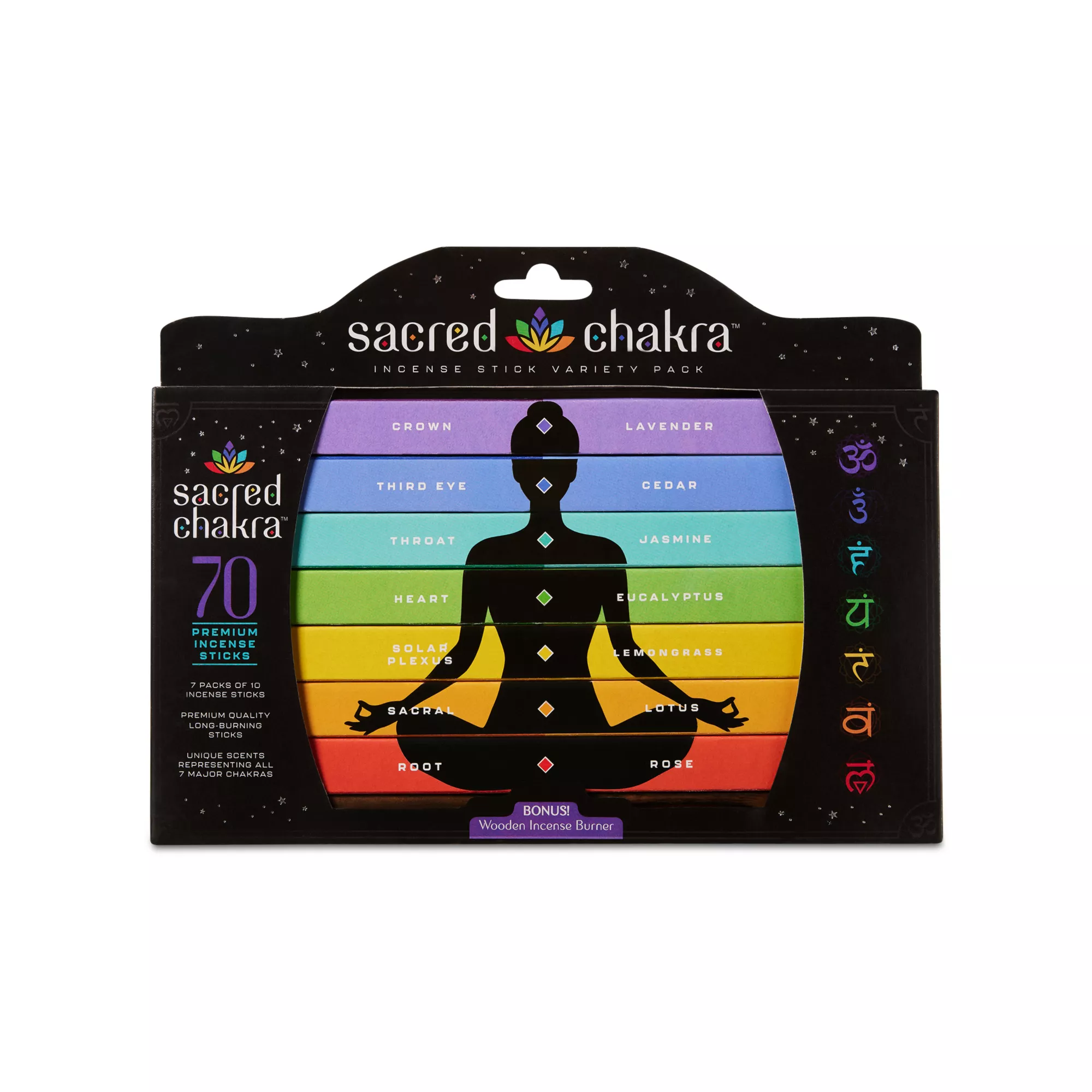 Sacred Chakra Variety Pack Incense - 70 Pack at Spencer's