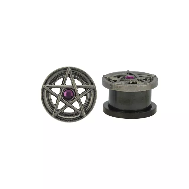 CZ Purple Pentagram Tunnels at Spencer's