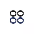 Black and Blue Splatter Tunnels - 2 Pair at Spencer's