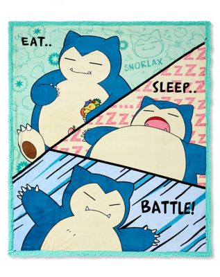 Battle Snorlax Fleece Blanket Pok mon Spencer s