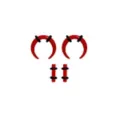 Multi-Pack Acrylic Red Pinchers and Plugs - 2 Pairs at Spencer's