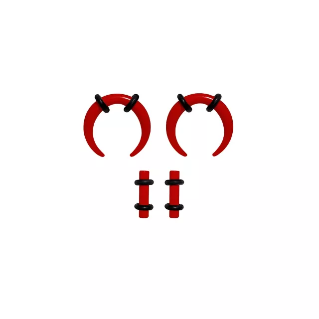 Multi-Pack Acrylic Red Pinchers and Plugs - 2 Pairs at Spencer's