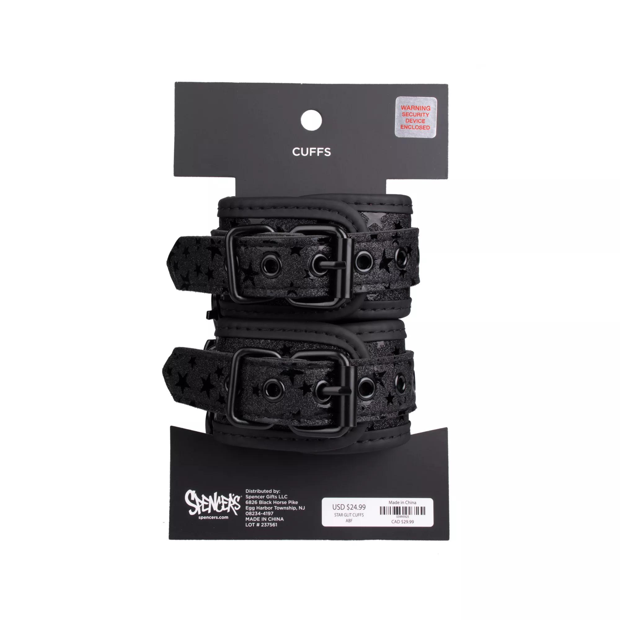 Star Glitter Handcuffs - Pleasure Bound at Spencer's