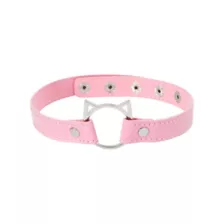 Kitty Collar with Leash - Pleasure Bound at Spencer's