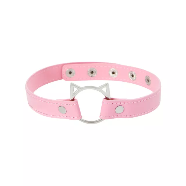 Kitty Collar with Leash - Pleasure Bound at Spencer's