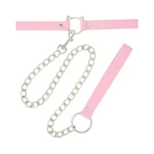 Kitty Collar with Leash - Pleasure Bound at Spencer's