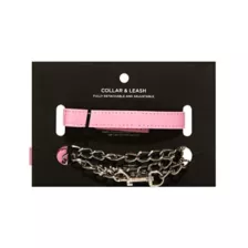 Kitty Collar with Leash - Pleasure Bound at Spencer's