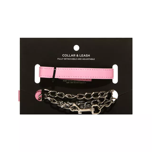 Kitty Collar with Leash - Pleasure Bound at Spencer's