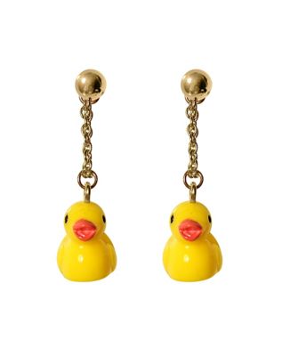 Rubber Ducky Stud Dangle Earrings