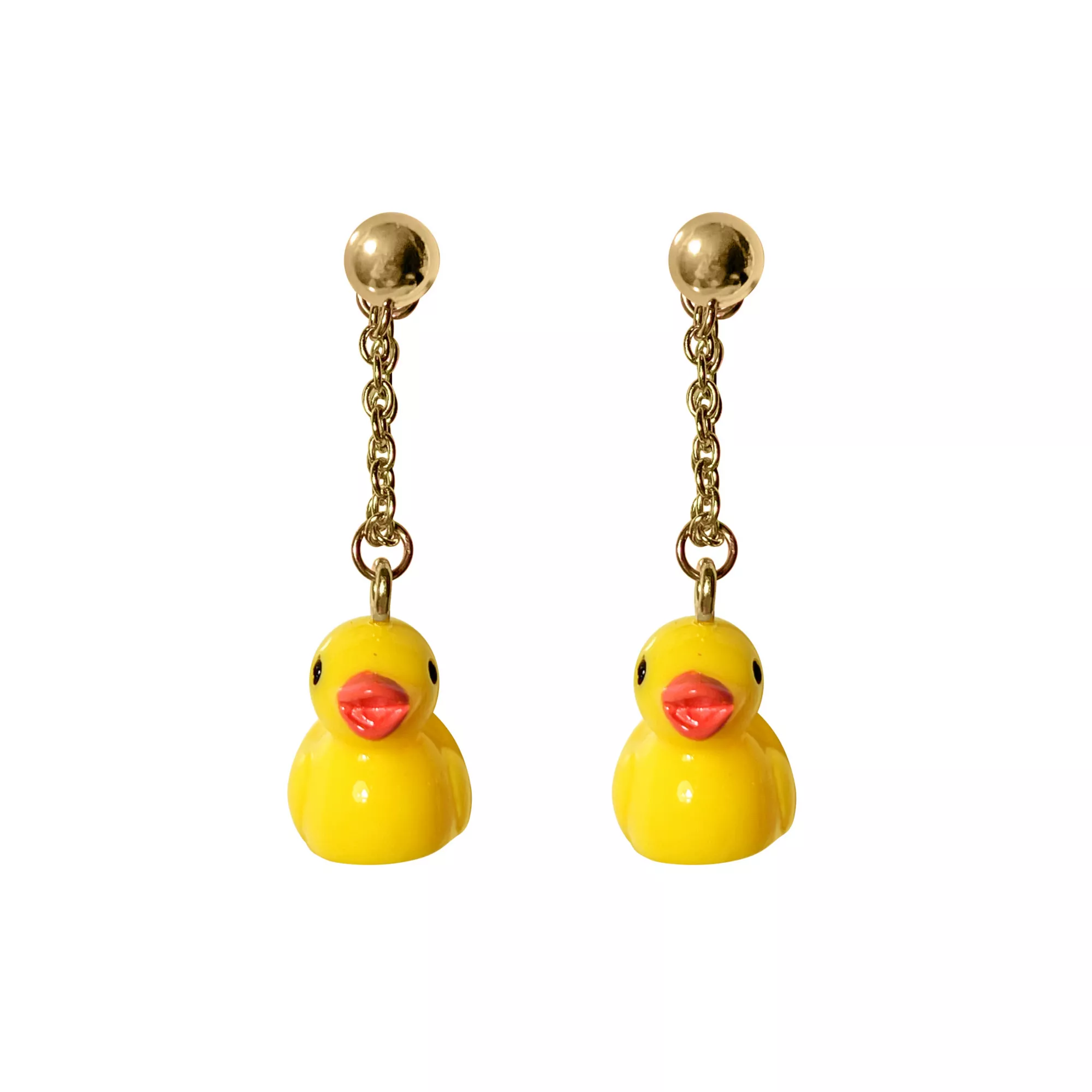 Rubber Ducky Stud Dangle Earrings at Spencer's