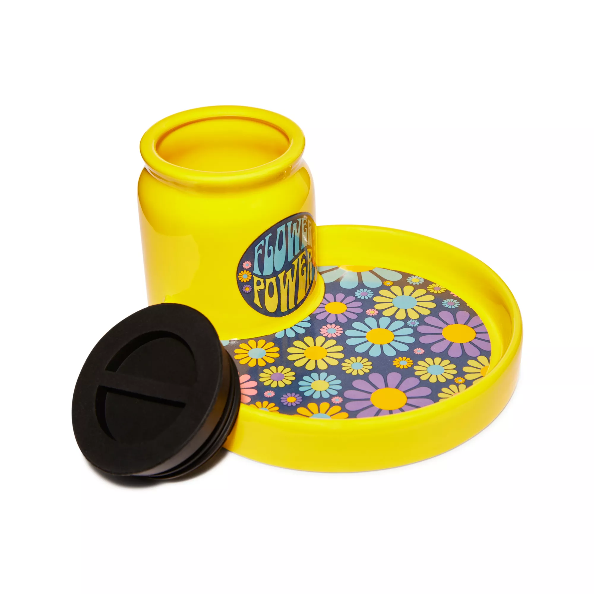 Flower Power Stash Jar Ashtray - 3 oz. at Spencer's