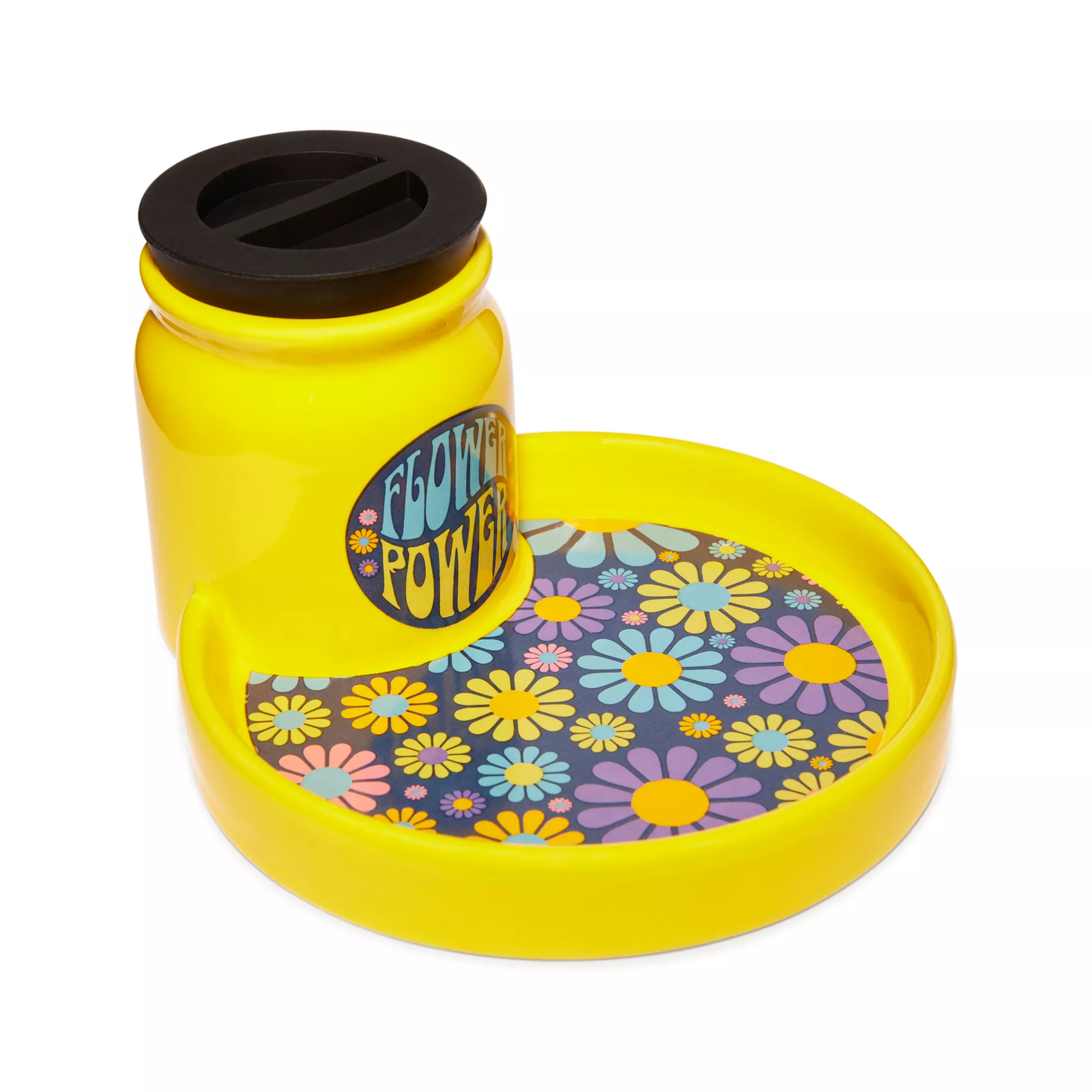 Flower Power Stash Jar Ashtray - 3 oz. at Spencer's