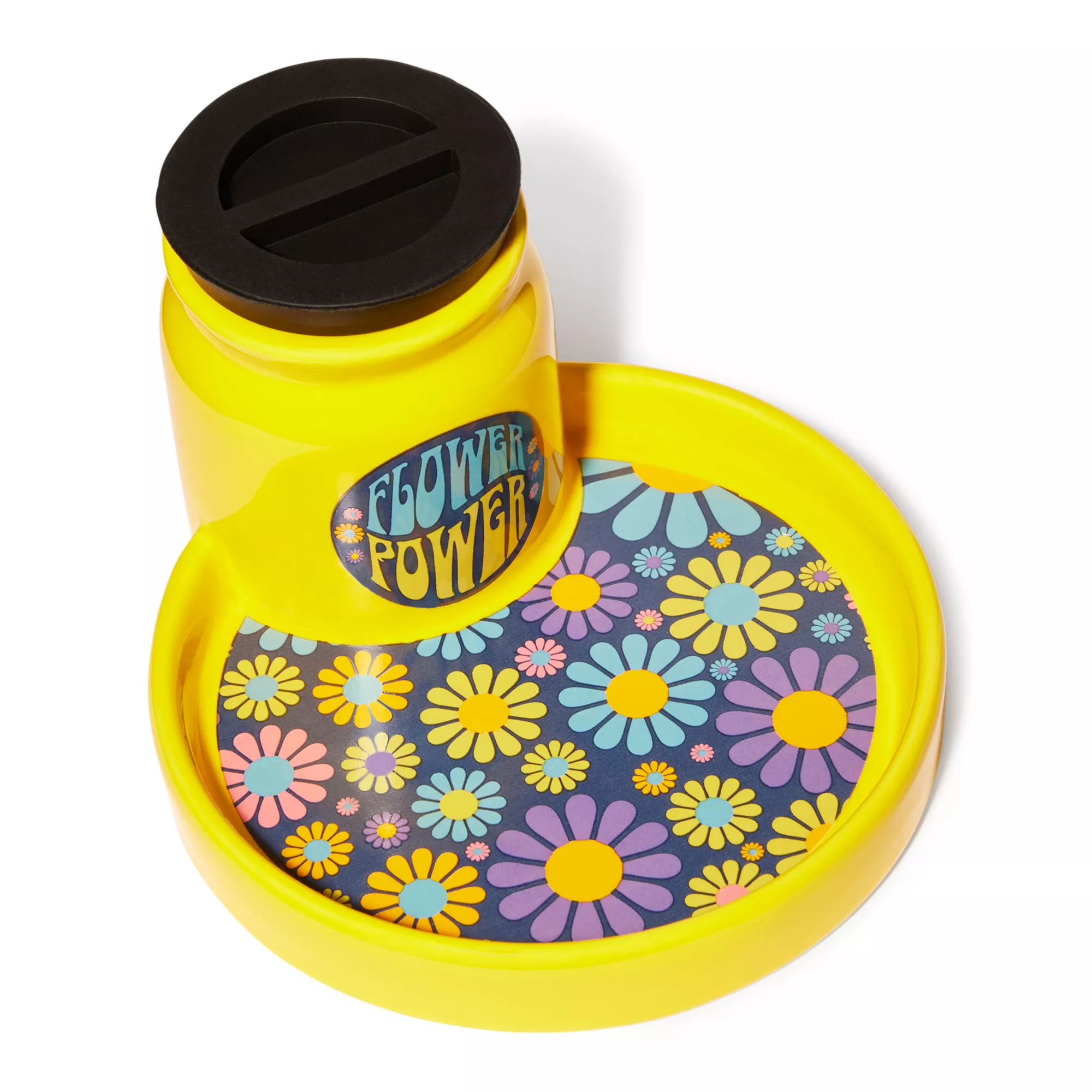 Flower Power Stash Jar Ashtray - 3 oz. at Spencer's