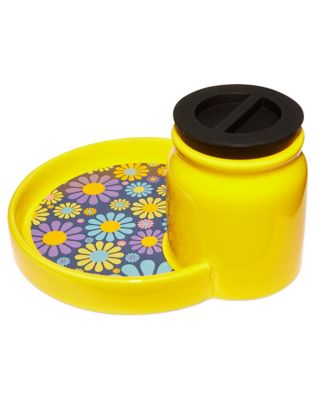 Flower Power Stash Jar Ashtray - 3 oz.